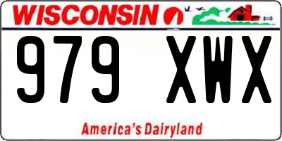 WI license plate 979XWX