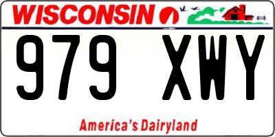 WI license plate 979XWY