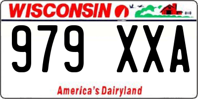 WI license plate 979XXA