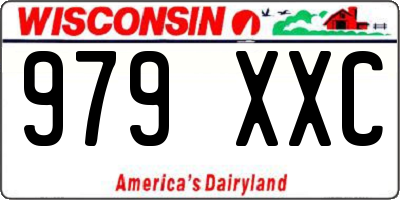 WI license plate 979XXC
