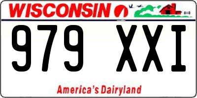WI license plate 979XXI
