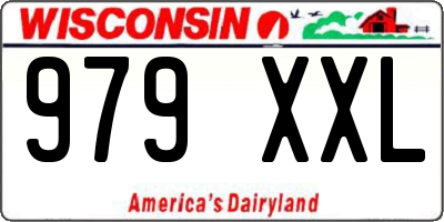 WI license plate 979XXL