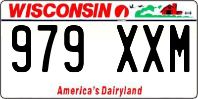 WI license plate 979XXM
