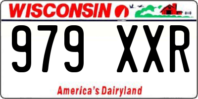 WI license plate 979XXR