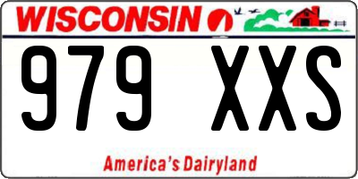 WI license plate 979XXS