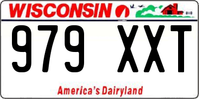 WI license plate 979XXT