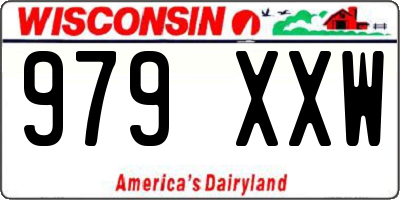 WI license plate 979XXW