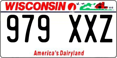 WI license plate 979XXZ