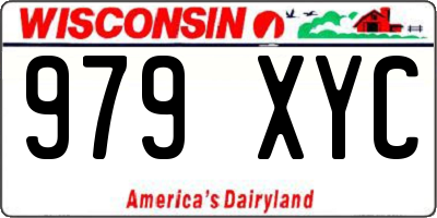WI license plate 979XYC