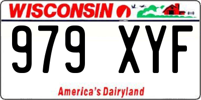 WI license plate 979XYF