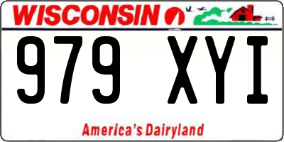 WI license plate 979XYI