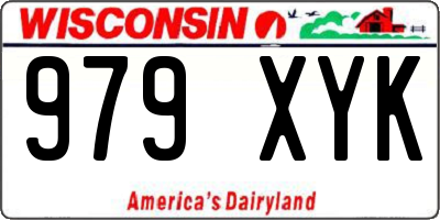 WI license plate 979XYK