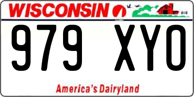 WI license plate 979XYO