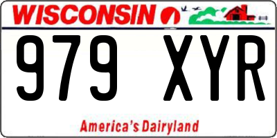 WI license plate 979XYR