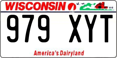 WI license plate 979XYT