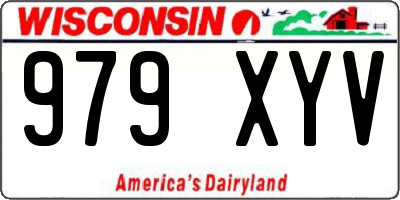 WI license plate 979XYV
