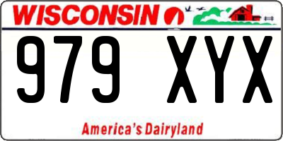 WI license plate 979XYX