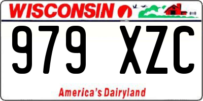 WI license plate 979XZC