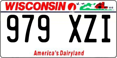 WI license plate 979XZI