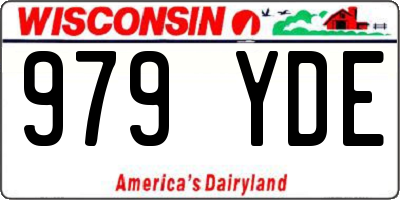 WI license plate 979YDE