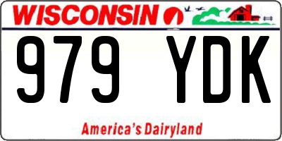 WI license plate 979YDK