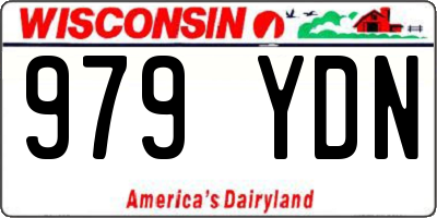 WI license plate 979YDN