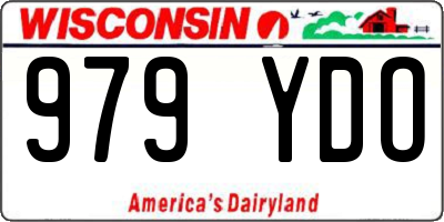 WI license plate 979YDO