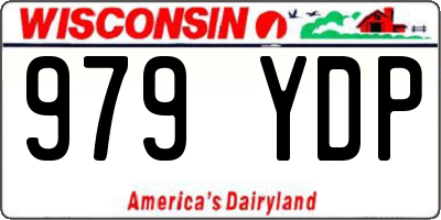 WI license plate 979YDP