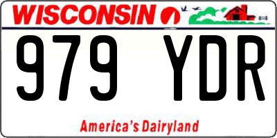WI license plate 979YDR