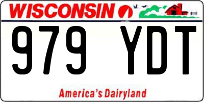 WI license plate 979YDT