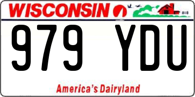 WI license plate 979YDU
