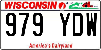 WI license plate 979YDW