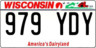 WI license plate 979YDY