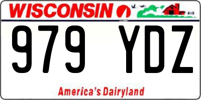 WI license plate 979YDZ