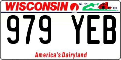WI license plate 979YEB