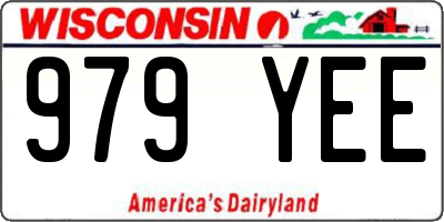 WI license plate 979YEE