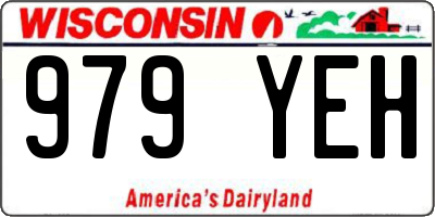 WI license plate 979YEH