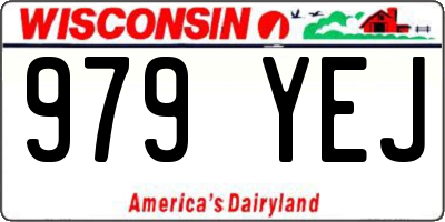 WI license plate 979YEJ