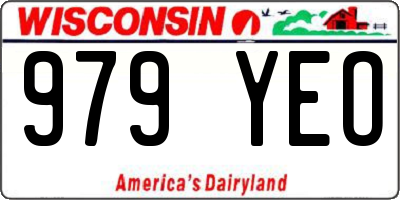 WI license plate 979YEO