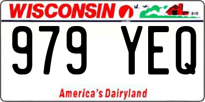 WI license plate 979YEQ