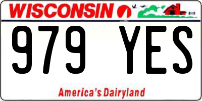 WI license plate 979YES