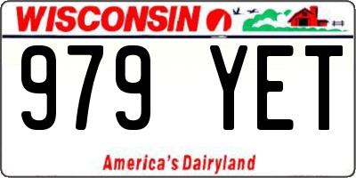 WI license plate 979YET