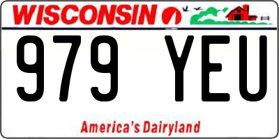 WI license plate 979YEU