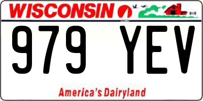 WI license plate 979YEV