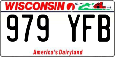 WI license plate 979YFB