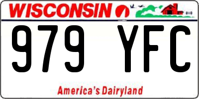 WI license plate 979YFC