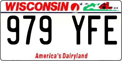 WI license plate 979YFE