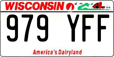 WI license plate 979YFF