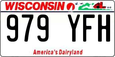 WI license plate 979YFH