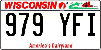 WI license plate 979YFI